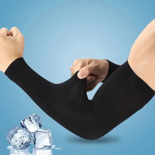 أكمام ذراع Ice Silk بحماية من الأشعة فوق البنفسجية — أكمام تبريدية للرياضة، ركوب الدراجات، الجري والصالة الرياضية