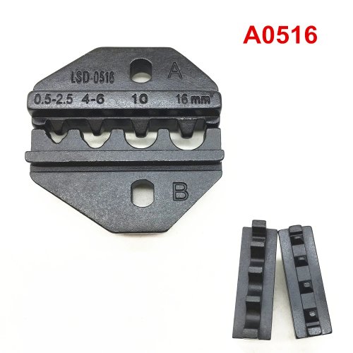 Set matrici A0516 per terminali cavo non isolati, 22–6 AWG (0,5–16 mm²)