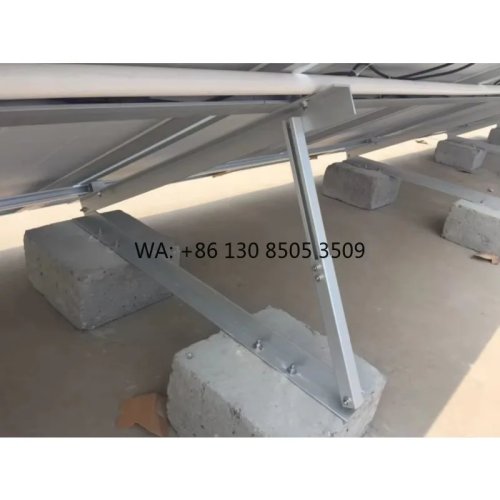 Supports réglables en aluminium pour panneaux solaires avec vis de fondation pour toits plats