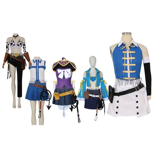 Disfraz cosplay para mujer Lucy Heartfilia con bolsa y látigo, personalizado, ideal para Halloween y Navidad