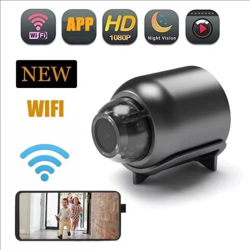 Mini kamera WiFi 1080P X5 – Bezprzewodowa kamera HD z noktowizorem do monitoringu domu, niemowląt i zwierząt