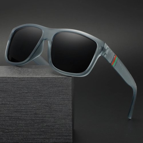 Occhiali da sole UV400 unisex — Sport, trekking e pesca, montatura quadrata
