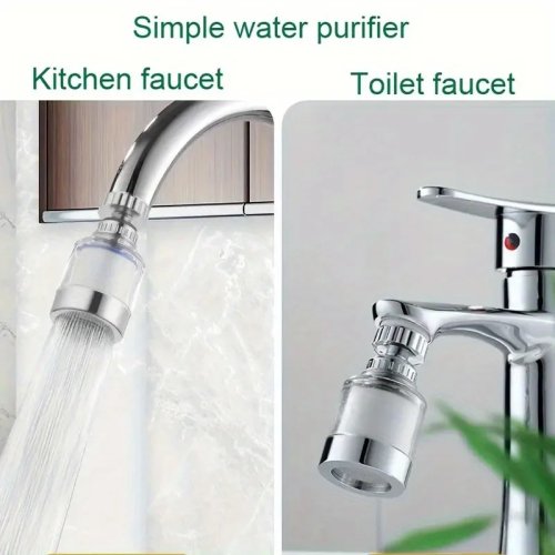 Saringan keran dapur 360° dapat diputar — aerator/penyaring anti percikan untuk kran