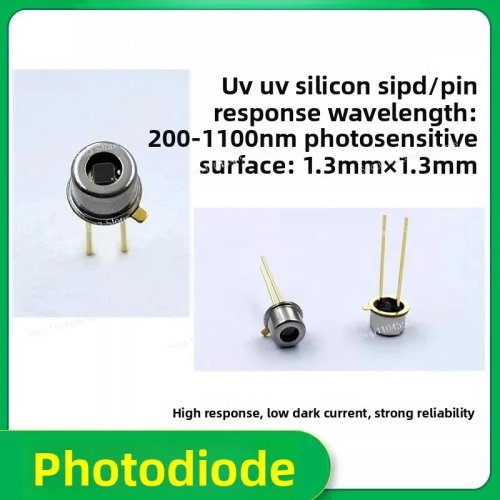 Fotodioda silikon NSPU1.3 1,3 mm (PIN/PD) 200–1100 nm UV–NIR, kemasan TO