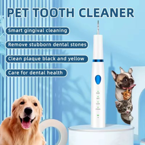 LED Ultrasonic Dog Teeth Cleaner — Tartar & Plaque Remover with 3 Whitening Modes