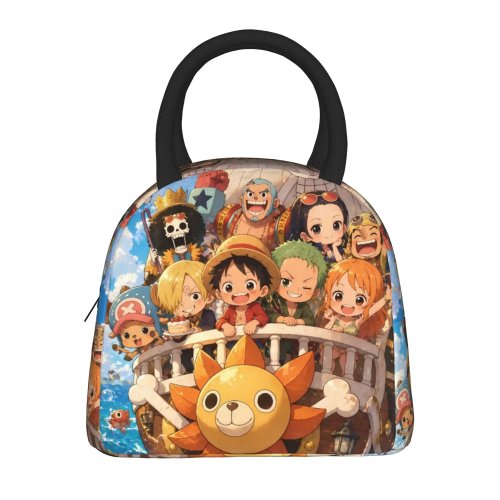 Sac isotherme One Piece Chibi Crew «Thousand Sunny» – Lunch bag portable en Oxford
