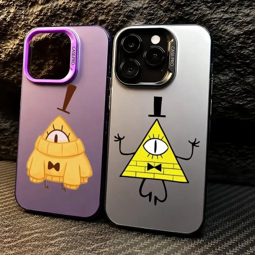 Bill Cipher TPU-Hülle mit Farbverlauf, stoßfest für iPhone 11/12/13/14/15/16/17 Pro Max