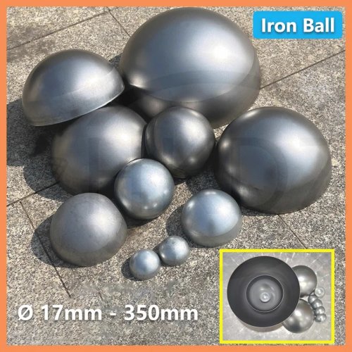 Półsfery żelazne do spawania (puste) — Ozdobne półkule do balustrad, grubość 0,6/0,8/1/1,5/2 mm