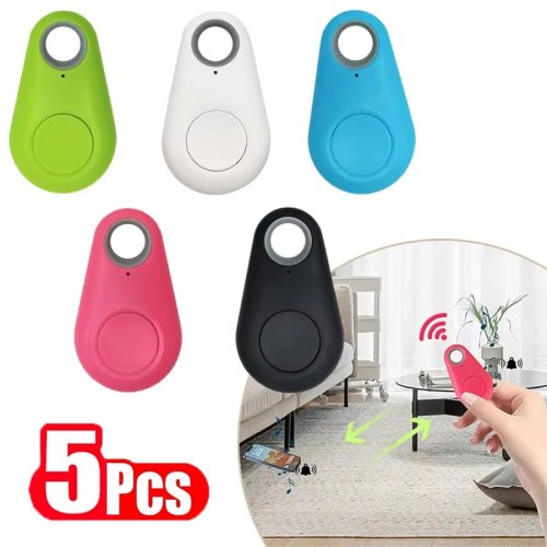 Mini localizzatore GPS wireless (1-5 pz) – Tag Bluetooth anti-smarrimento per chiavi, borsa e portafoglio con app per iOS/Android