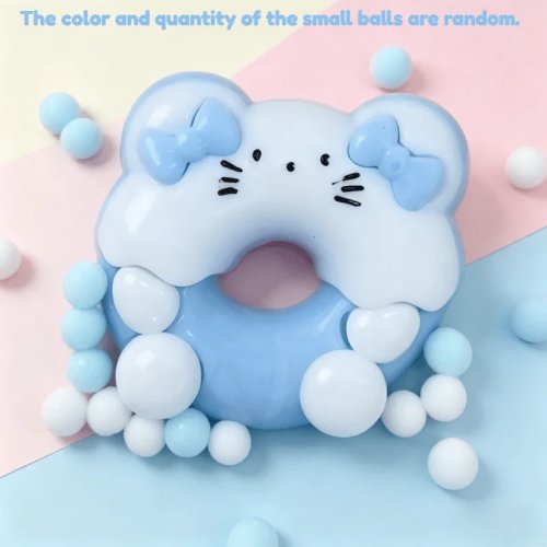 Милий сквиш‑пончик Kawaii, з повільним відновленням (slow‑rising), м'який, еластичний — сенсорна/антистрес‑іграшка для дітей, сувеніри на свято, шкільні винагороди, подарунок; випадковий колір