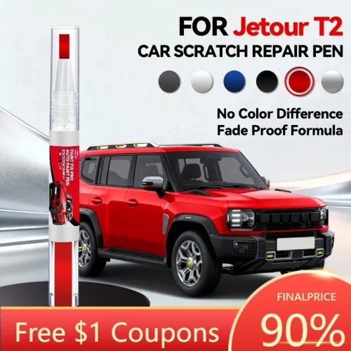 Caneta de retoque de pintura para Chery Jetour T2/T1X Traveller 2021–2025 — reparador de riscos, DIY