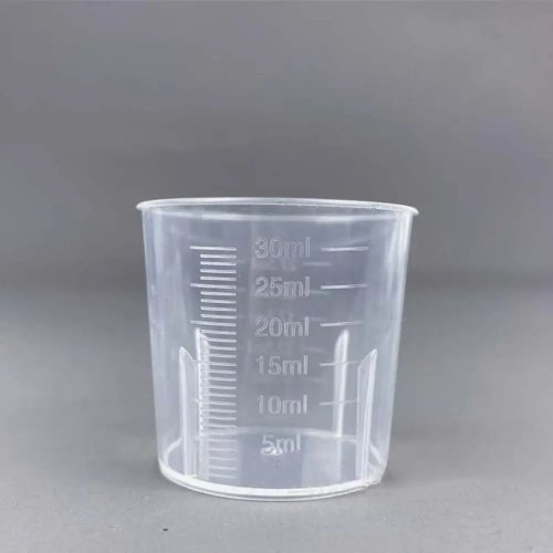 Clear plastic graduated measuring cup – transparent measuring jug/beaker for liquids