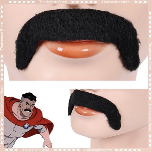 Thragg (Invincible) Bart- und Schnurrbart-Set — Herren Cosplay- & Halloween-Kostümaccessoire