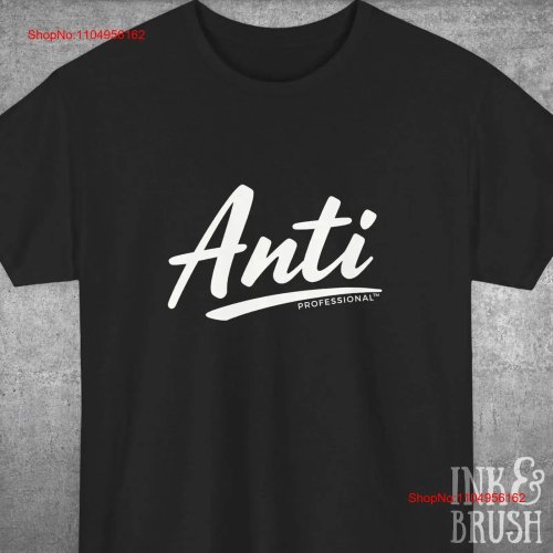 Witziges, provokantes Bio-T-Shirt 'Anti Professional' im Vintage-Stil – sarkastisches Geschenk für Querulanten