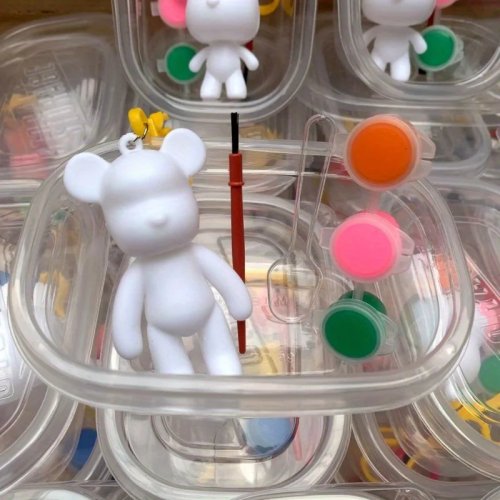 طقم DIY تماثيل من الجبس للتلوين — دب MoMo (MoMo Bear) للتزيين