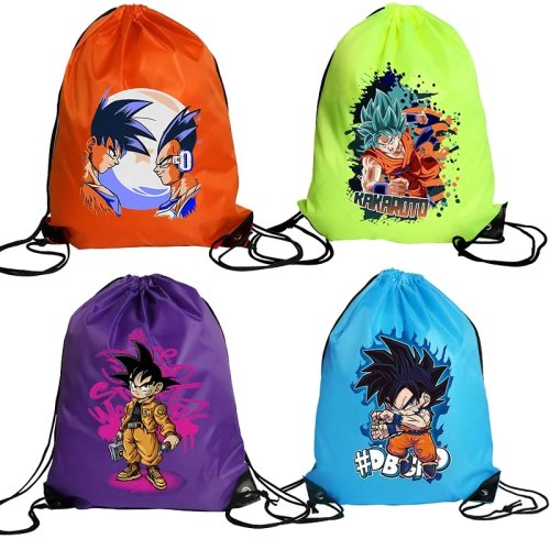 Tas serut Dragon Ball Z untuk anak – kantong kado/penyimpanan bergambar Son Goku, cocok untuk hadiah ulang tahun & Natal