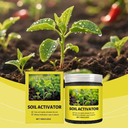 Activador de Suelo Orgánico Líquido y Acondicionador para Suelos Arcillosos Compactos – Promueve el Desarrollo de Raíces, Mejorador Microbiano del Suelo