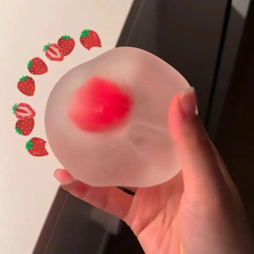 Taba Squishy Stressball mit Wasser – sensorischer Slow‑Bounce Handball zum Drücken und Kneifen, Widerstand für Fingerspitzen, für Erwachsene
