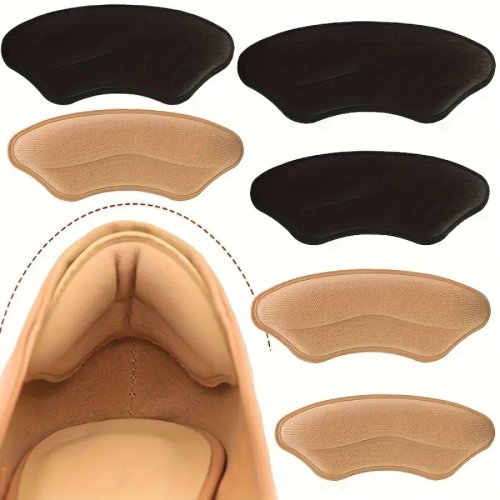 Lot de 8 coussinets de talon autocollants pour chaussures trop grandes — inserts antidérapants pour améliorer maintien et confort