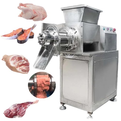 Disossatrice e separatore di carne automatica per pollo, pesce, manzo, maiale, agnello — macchina per purè/pasta di carne