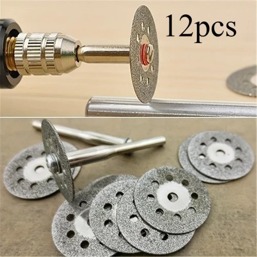 Set van 12 22 mm HSS doorslijpschijven voor Dremel – slijpschijven voor metaal