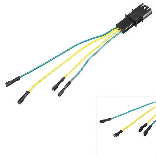 Cable conector calefacción retrovisor 4 pines plástico compatible con BMW X6 (F16/F15), X3 (F25), X4 (F26)