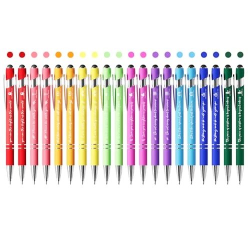 Christliche 2‑in‑1 Stifte (Kugelschreiber + Stylus) mit Bibelversen – Großpackung, Dankesgeschenke für Männer, Frauen und Kollegen