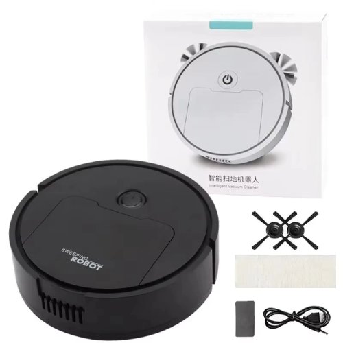 Aspirapolvere robot automatico 3-in-1 1500Pa — aspira, spazza e lava, ricaricabile via USB, senza fili per casa e ufficio
