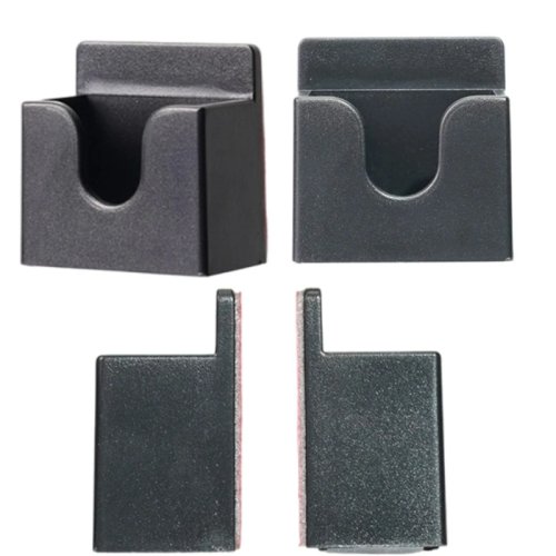 Universaler 3-in-1 Wandhalter/Clip für Walkie-Talkies, ABS mit selbstklebender Rückseite, einfache Montage