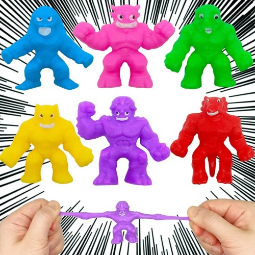 Juguete monstruo elástico para niños — Masilla/ slime blando antiestrés para apretar con sonido, 1–5 unidades