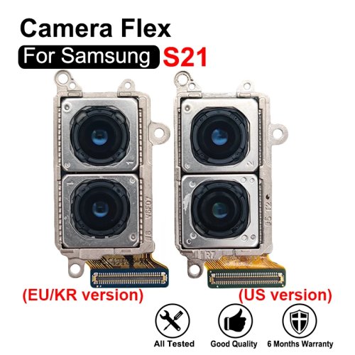 Samsung Galaxy S21 (G991U/G991N/G991B/G9910)용 교체용 후면(메인+초광각) 및 전면 카메라 모듈 - 수리 부품