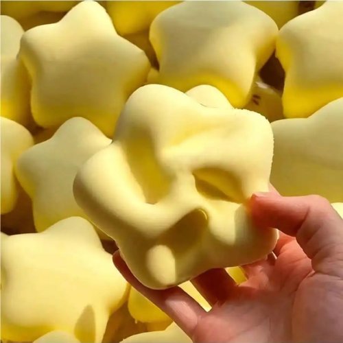 Squishy Stella della Fortuna morbida e comprimibile – antistress, ritorno lento, texture piacevole, gioco rilassante per adulti