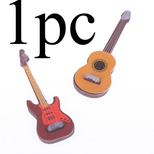 1:12 Dollhouse Mini Guitar – Classical & Pop Electric Model, Miniature Musical Instrument