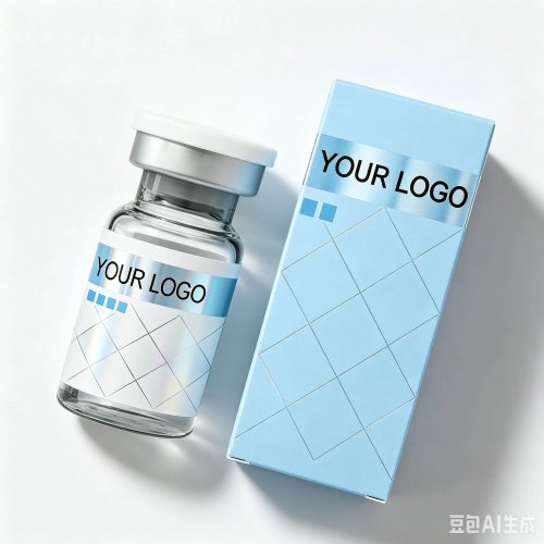 Etiquetas de vinilo impermeables personalizadas con cajas de papel a juego para viales cosméticos 3 ml/10 ml/20 ml