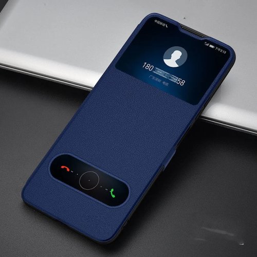 Honor 600 Lite flipcase met kijkvenster en magneetsluiting, luxe PU-leer