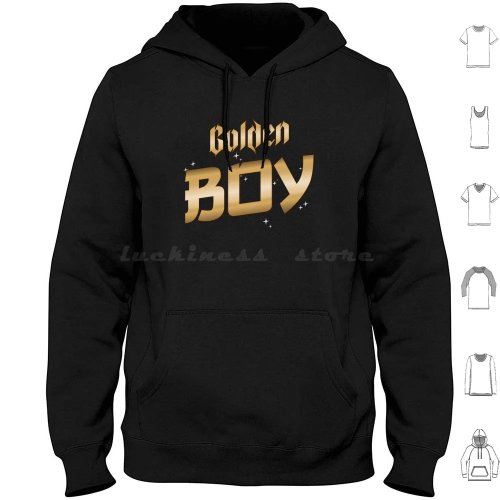 Felpa con cappuccio donna 'Golden Boy' manica lunga, stile vintage, femminile e carina