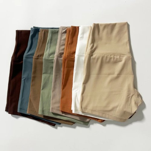 Dames sportshorts hoge taille – Elastische biker/yoga shorts voor hardlopen, liftend en corrigerend