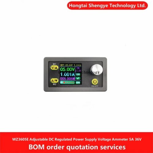Moduł regulatora napięcia DC WZ3605E, regulowany, z cyfrowym woltomierzem/amperomierzem, napięcie/prąd stały, podwyższanie (boost) 5A 36V 80W