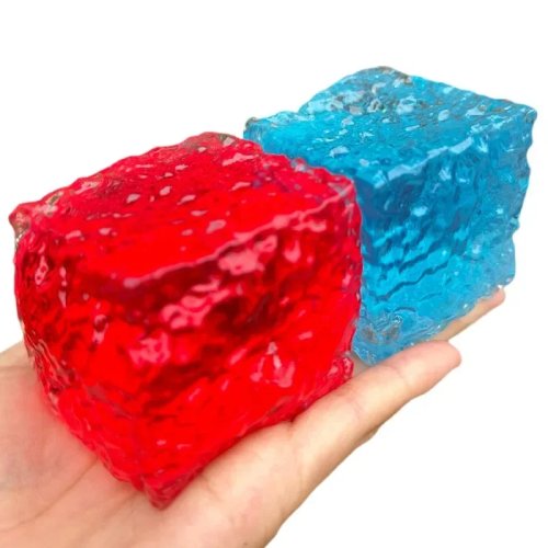 Squishy «Ice Skin» Maltose — Блискучий м'який кубик із повільним відскоком, антистрес-іграшка для стискання, подарунок для друзів і свят
