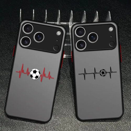 아이폰 뒷면 케이스 축구 패턴 — iPhone 17/17 Pro Max/17e/16/15/14/13/13 Mini/12/11/XS/XR/SE/8/7 호환