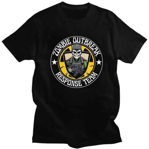 T-shirt homme «Zombie Outbreak Response Team» – 100 % coton, col rond, manches courtes, été