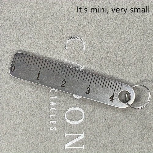 미니 금속자(키링형) — 두꺼운 휴대용 측정자, 문구·학교·제도용