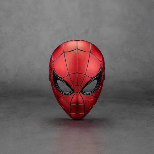 หมวกกันน็อก Spider-Man 1:1 สีแดง-ทอง ZD Toys – หน้ากากคอสเพลย์สวมได้ พร้อมไฟ LED ตากระพริบ – ของขวัญฮาโลวีน/วันเกิด