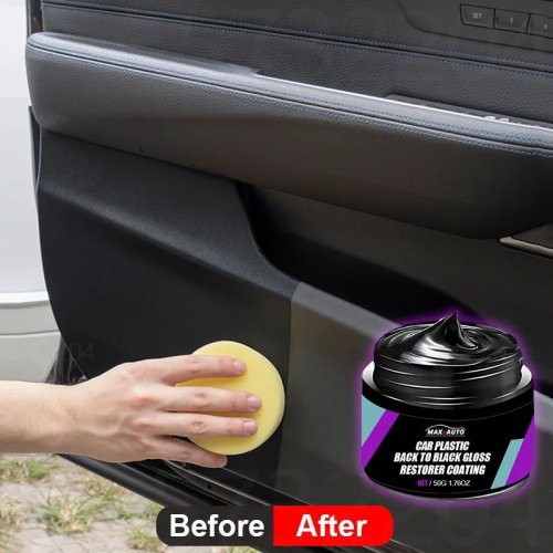 Auto kunststof- en interieurrestaurator 'Back to Black' – glansherstel voor kunststof, leer en panelen; polish en beschermlaag
