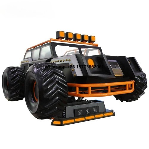 Simulador VR 6 lugares corrida e tiro — Máquina de jogo VR dinâmica 7D/9D todo-o-terreno
