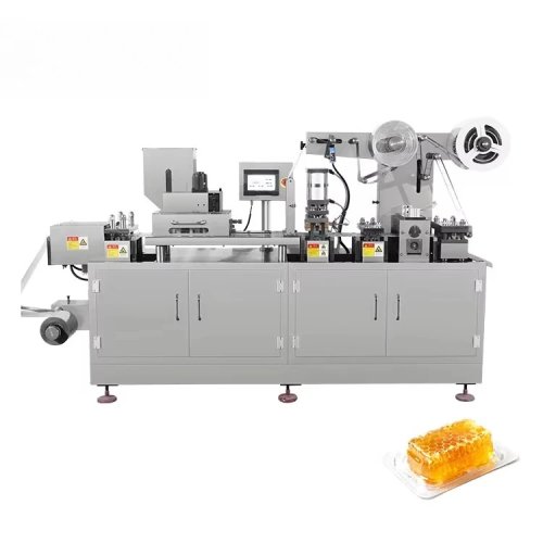 Automatische blisterverpakkingsmachine (aluminium-plastic) voor cosmetica, crèmes, kauwgom en honing