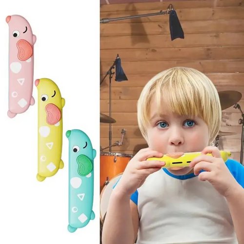 Harmonica jouet pour enfants – Instrument de musique pour débutants, cadeau adapté pour 3 à 14 ans