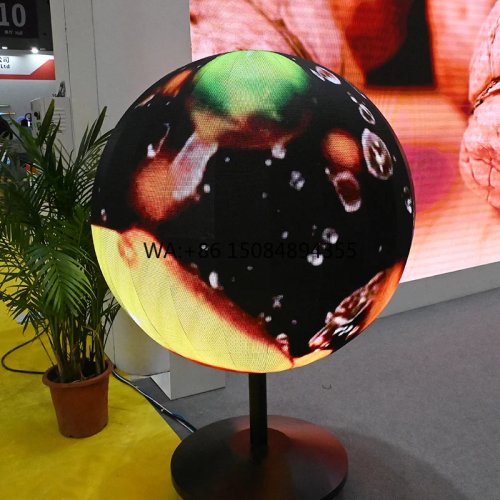 Anpassbare kugelförmige/halbkugelige LED-Videoanzeige — Flexibles, gebogenes Display, Ø 1 m & 2 m