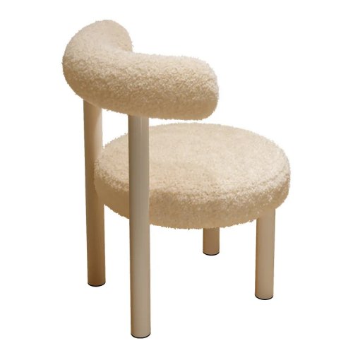 Moderner Schminkhocker – Gepolsterter, kompakter Hocker für Schlafzimmer, Schminktisch, Nagelstudio und Esszimmer
