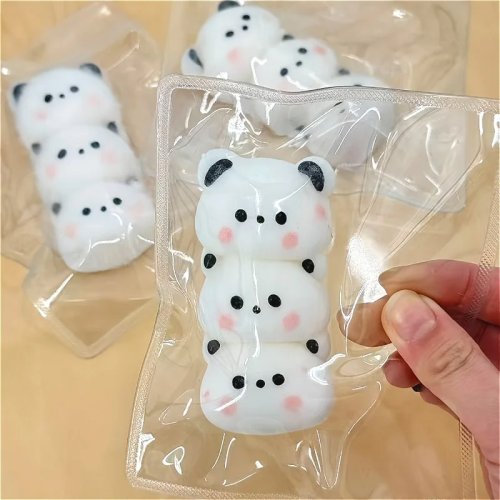 Taba Pinch レッサーパンダの頭 つぶせるおもちゃ（ソフトスクイーズ）— デスク飾り＆撮影用小道具、新品、子ども向けギフト